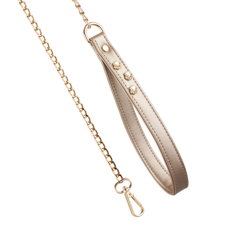 Paw London - Hampstead Blue Swarovski Dog Harness + Collar +  Chain Leash: M / No