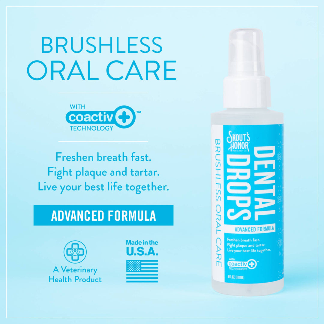 Pet Palette Distribution - Skout's Honor Advanced Dental Drops 4oz