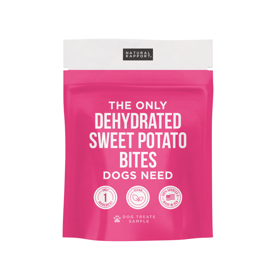 Natural Rapport - The Only Dehydrated Sweet Potato Bites Dogs Need: 8 oz