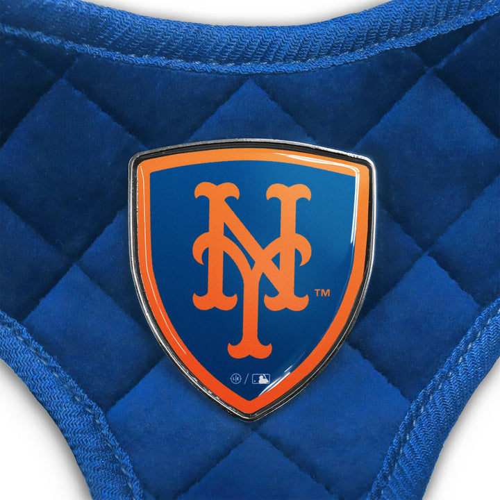 Little Earth Productions - MLB New York Mets Velvet Pet Harness: X-Small