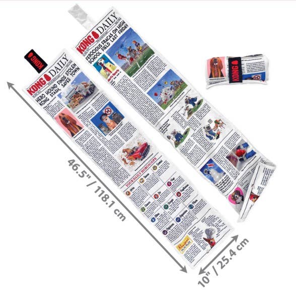 KONG® Daily Newspaper Dog Tug Toy XL