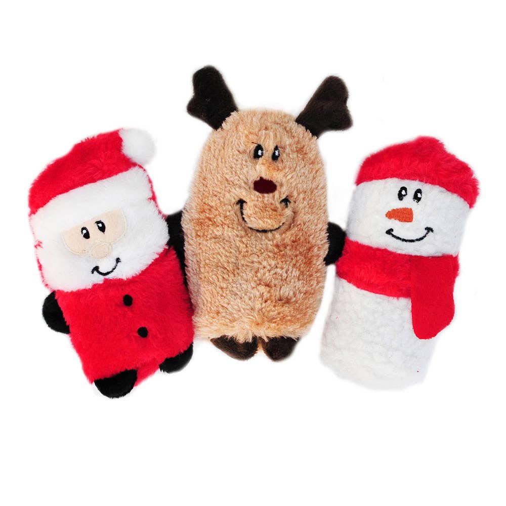 Pet Palette Distribution - ZippyPaws Holiday Squeakie Buddies 3pk