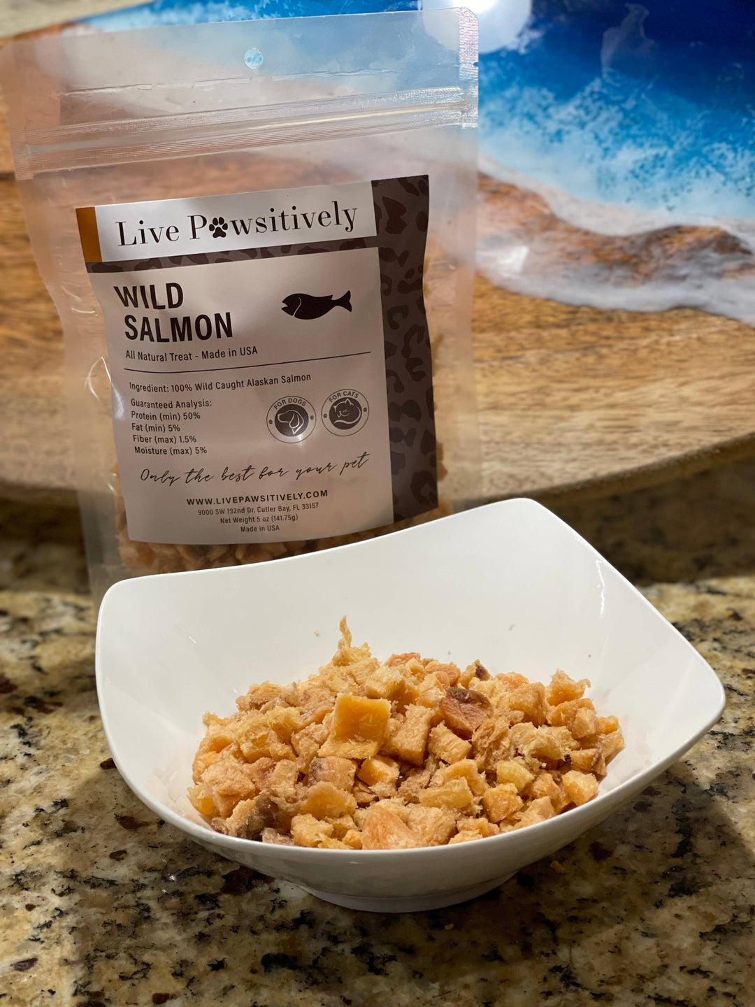 Live Pawsitive - Wild Salmon ,  Dried treat for Dogs