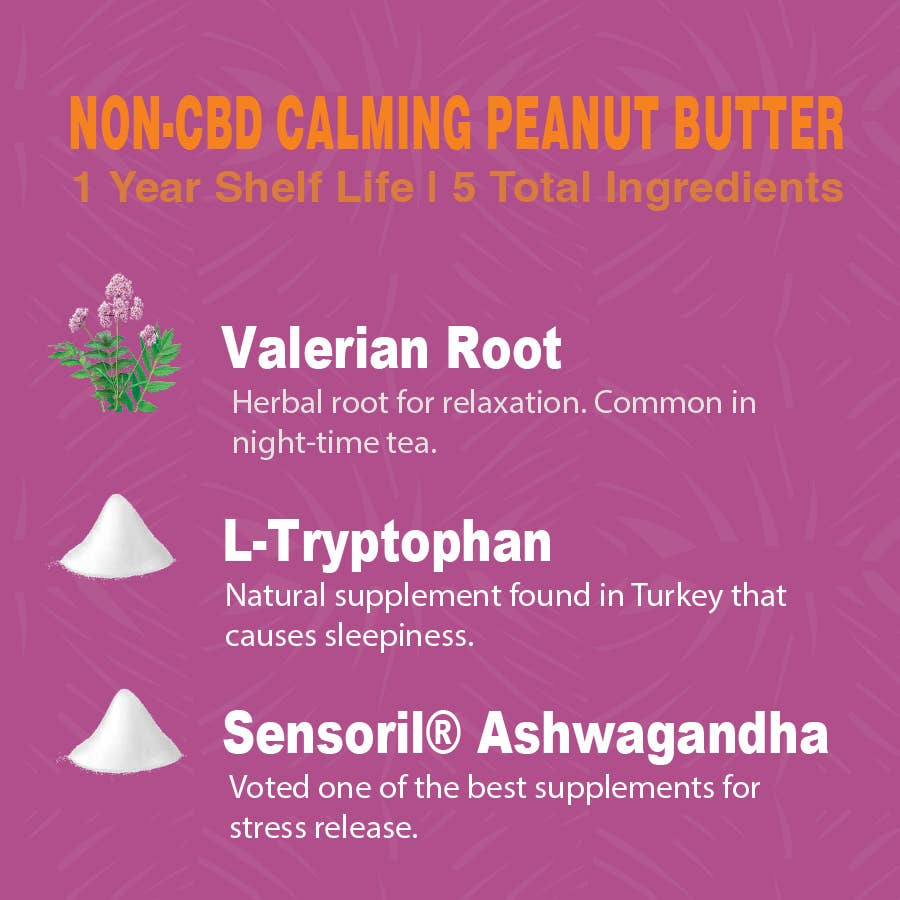 Poochie Butter - Calming Peanut Butter Jar (No CBD)