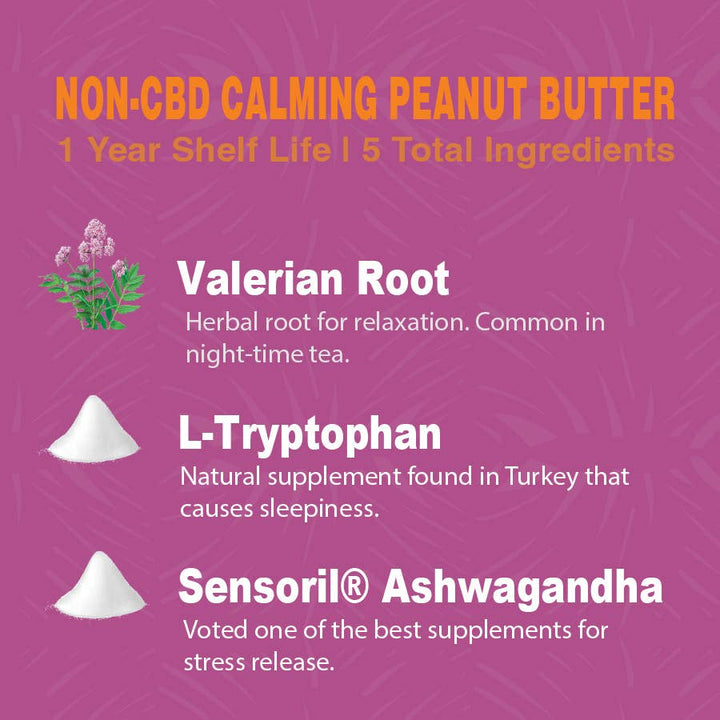 Poochie Butter - Calming Peanut Butter Jar (No CBD)