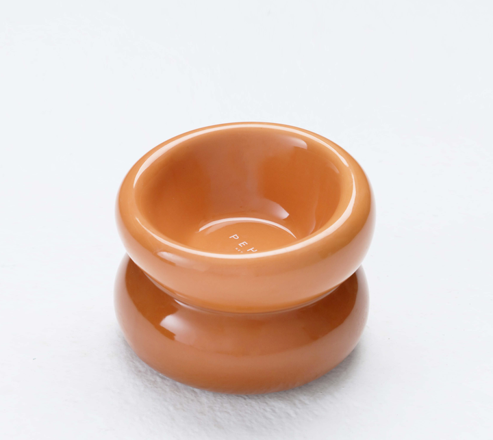 PEHOM - Soufflé Pet Bowl - Amber Orange