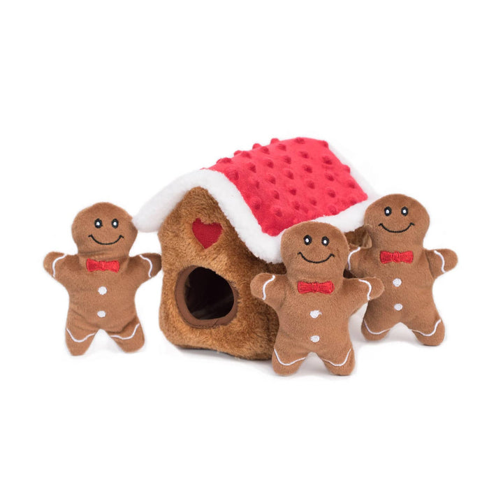 Pet Palette Distribution - ZippyPaws Burrow Gingerbread House