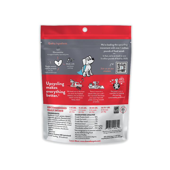 Shameless Pets - Lobster Rollover Soft Baked Dog Treats