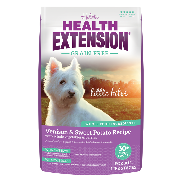 Health Extension Pet Care - Grain Free Venison & Sweet Potato Little Bites Recipe: 3.5lb