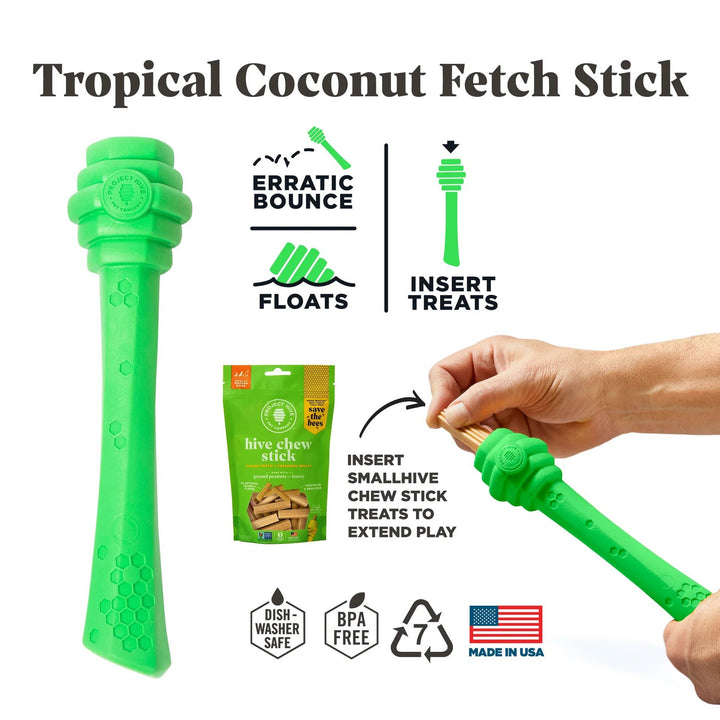 Pet Palette Distribution - Project Hive Tropical Coconut Scent Hive Fetch Stick Green