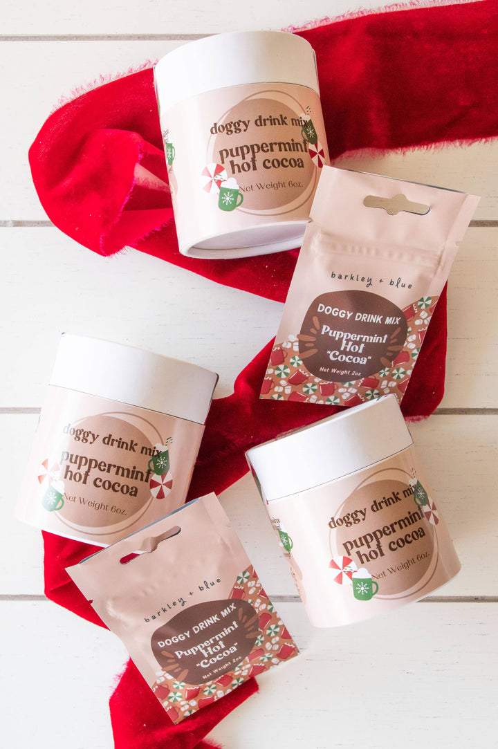 Barkley & Blue - Puppermint Cocoa - Drink Mix for Dogs - Carob Goat Milk Mix: 2oz bag