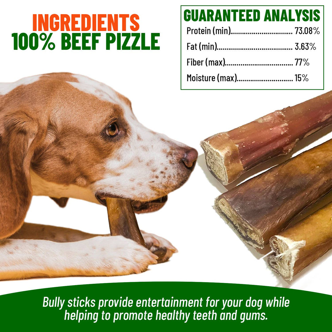 Live Pawsitive - 6 Inch Jumbo Bully Sticks 3 Pack