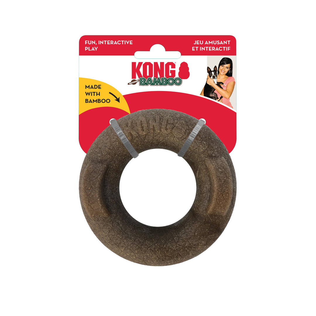 Pet Palette Distribution - KONG® Bamboo Rockerz Ring Dog Chew Toy Medium