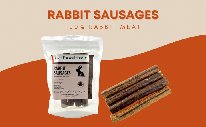 Live Pawsitive - Rabbit Sausage for Dogs
