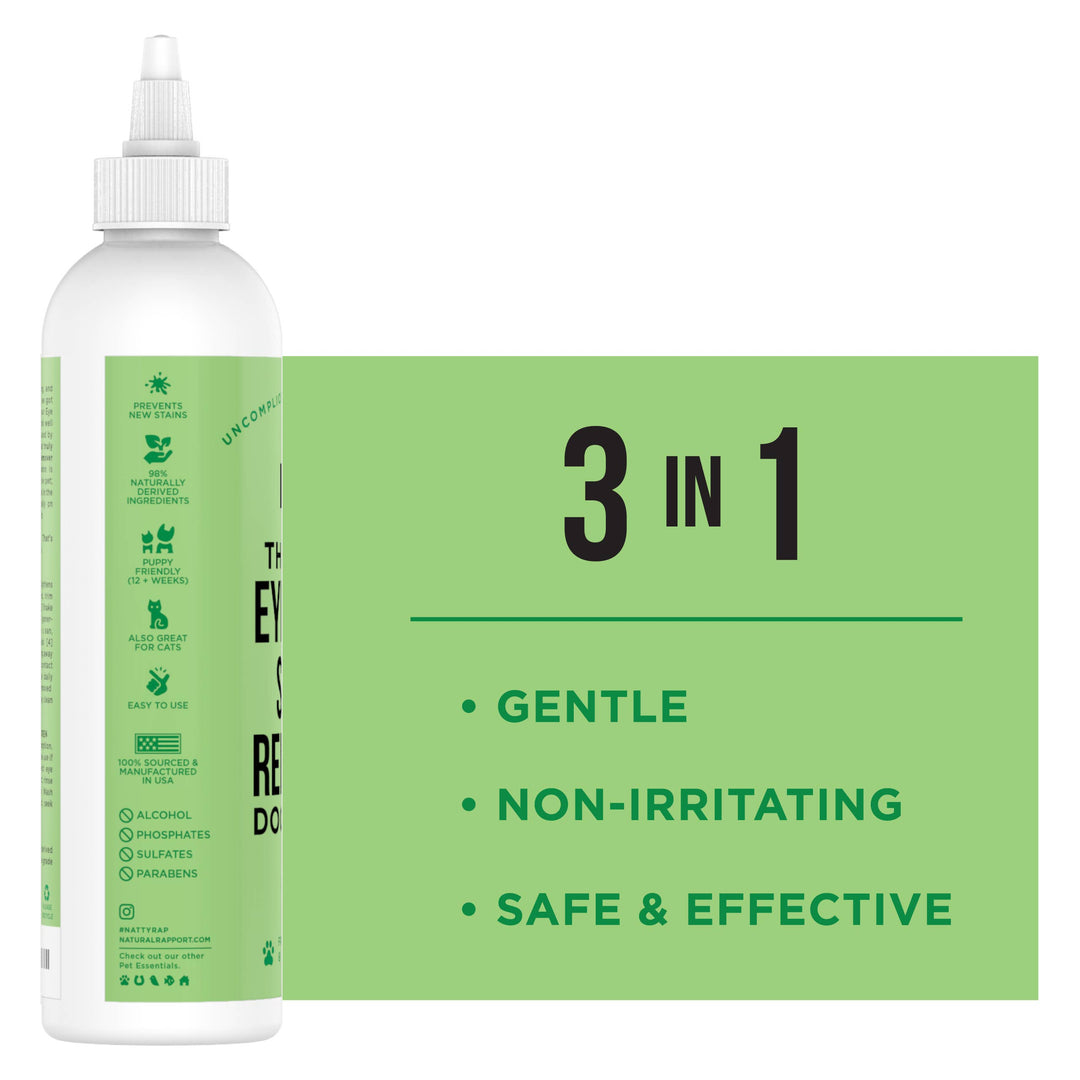 Natural Rapport - The Only Eye Tear Stain Remover Dogs Need: 3 ounce