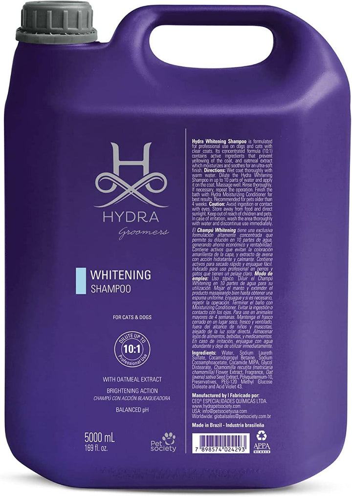 Hydra by Pet Society - Hydra Professional Whitening Shampoo: 33.8 oz/ 1L