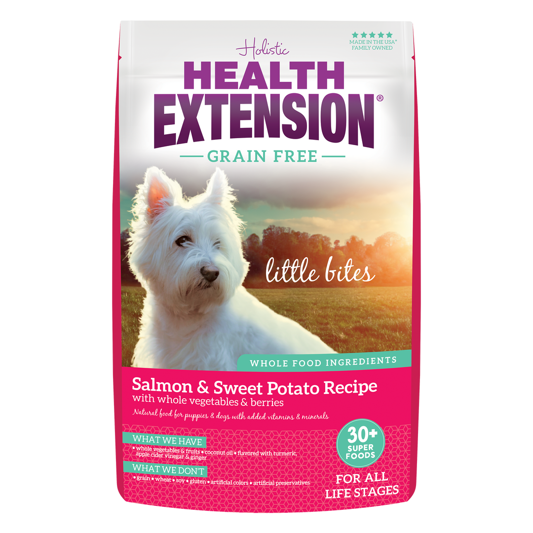 Health Extension Pet Care - Grain Free Salmon & Sweet Potato Little Bites Recipe: 3.5lb