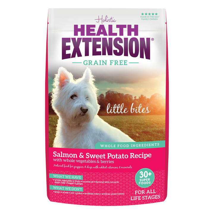 Health Extension Pet Care - Grain Free Salmon & Sweet Potato Little Bites Recipe: 3.5lb