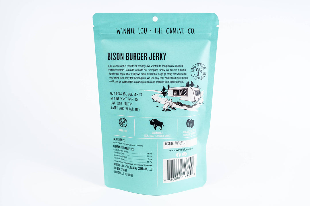 Winnie Lou - The Canine Co. - Bison Burger Jerky