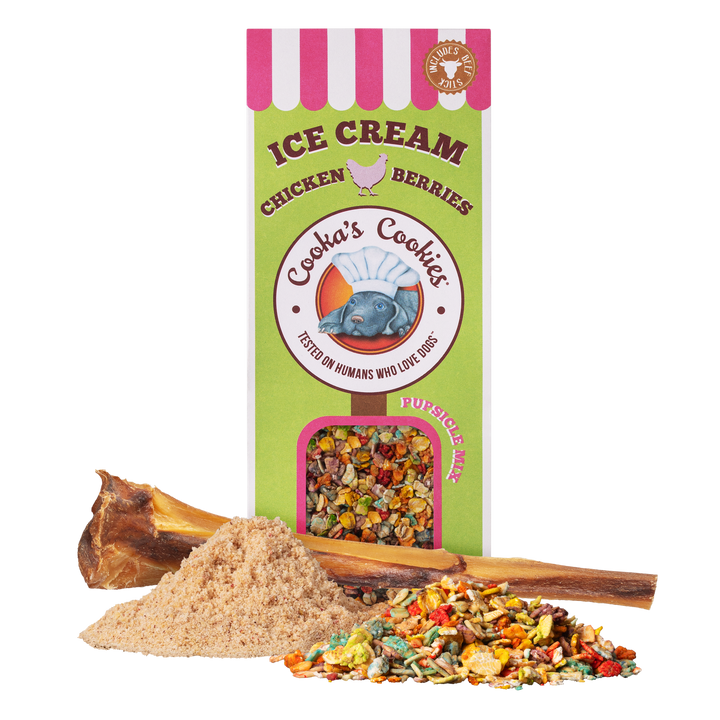 Cooka's Cookies - Ice-cream Mix with real chicken & strawberry for pets