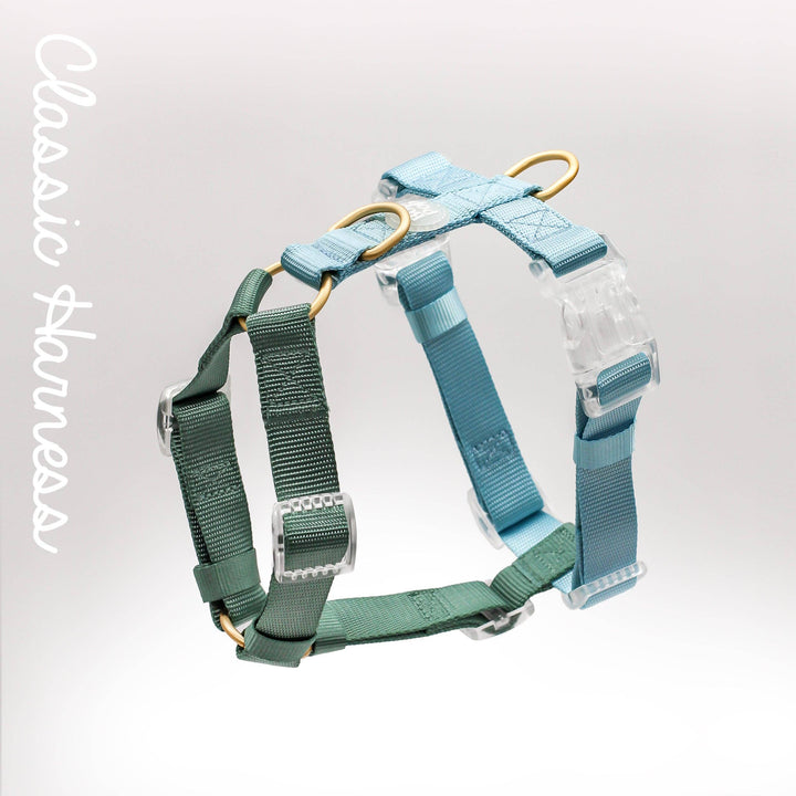 Bop Pop Pets - Classic Harness | Hunter Sky: Medium
