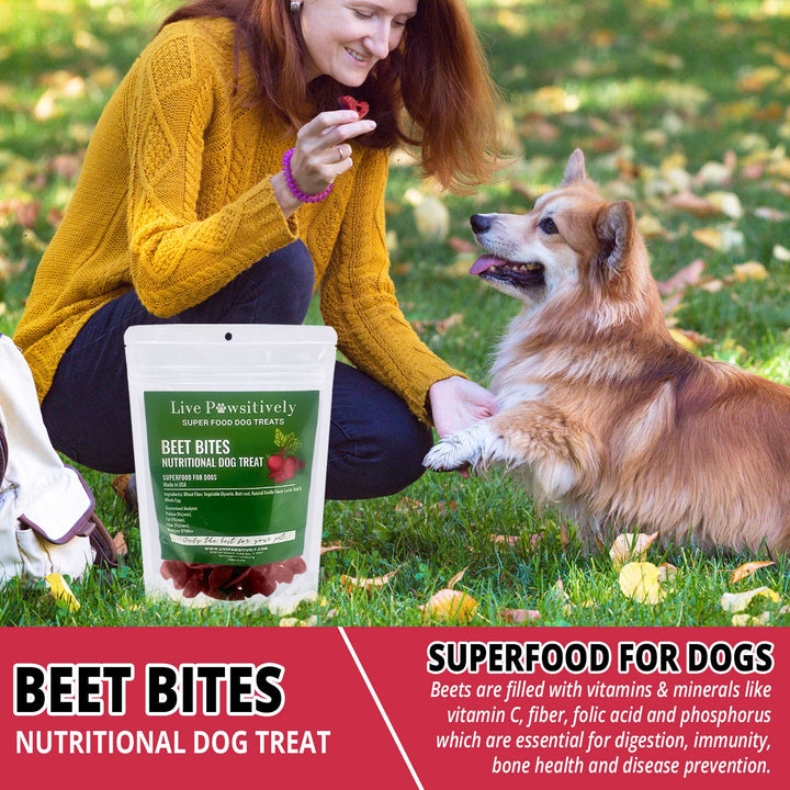 Live Pawsitive - Beet Bites Nutritional Dog Treat/Made in USA