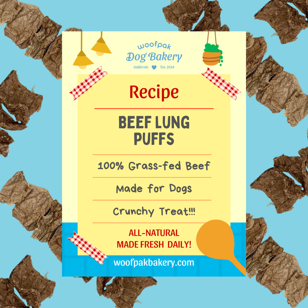 Woofpak Dog Bakery - Beef Lung Puffs