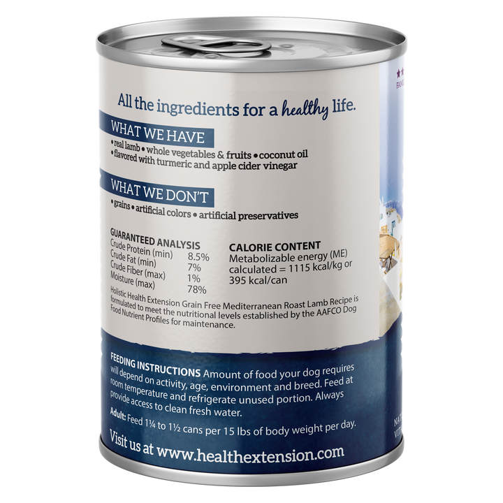 Health Extension Pet Care - Mediterranean Roast Lamb Recipe Case