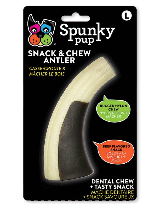 Spunky Pup - Snack and Chew Antler: Large