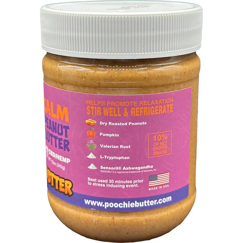 Poochie Butter - Calming Peanut Butter Jar (No CBD)