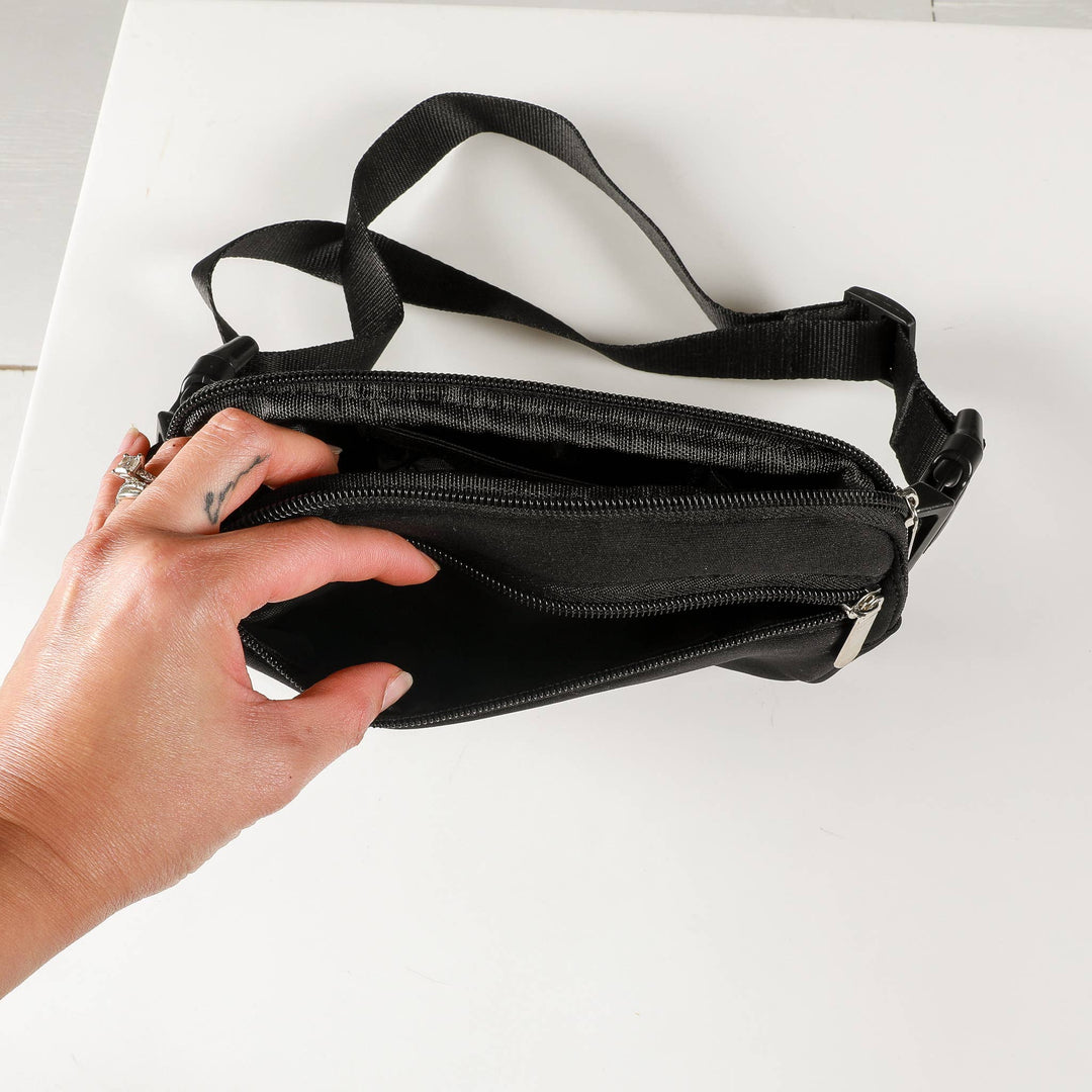 Cavology - FANNY PACK BELT BAG DOG MOM BAG BLACK