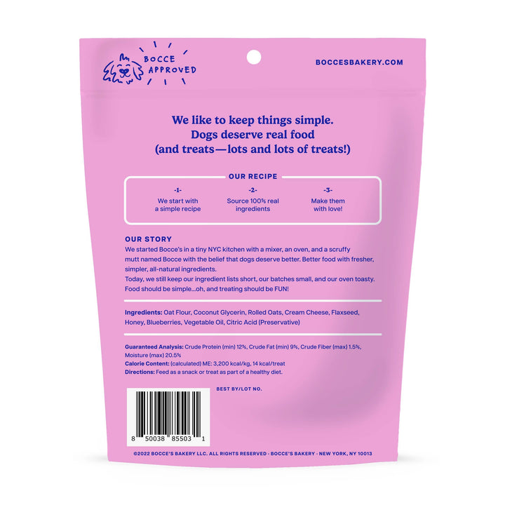 Pet Palette Distribution - Bocce's Bakery Berries & Cream Soft & Chewy Dog Treats 6oz