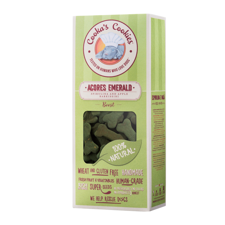 Cooka's Cookies - Acores Emerald - Natural Dog Treats with Superfoods