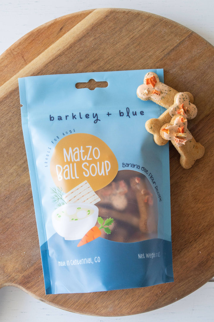 Barkley & Blue - Matzo Ball Soup Half-Dipped Bone Biscuits for Dogs