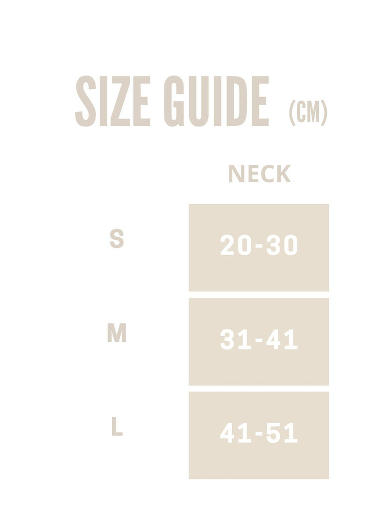 PEHOM - DOUBLE COLORES COLLAR: BLACK BEIGE / S