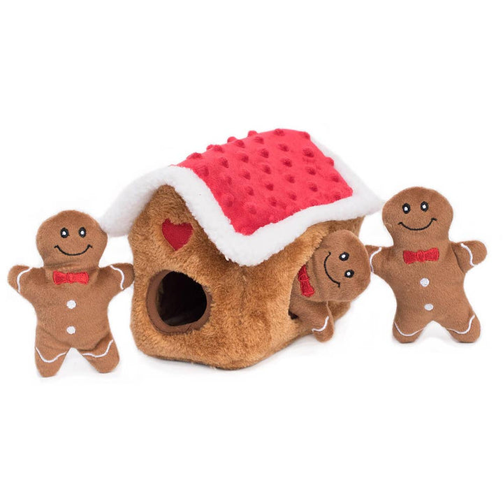 Pet Palette Distribution - ZippyPaws Burrow Gingerbread House