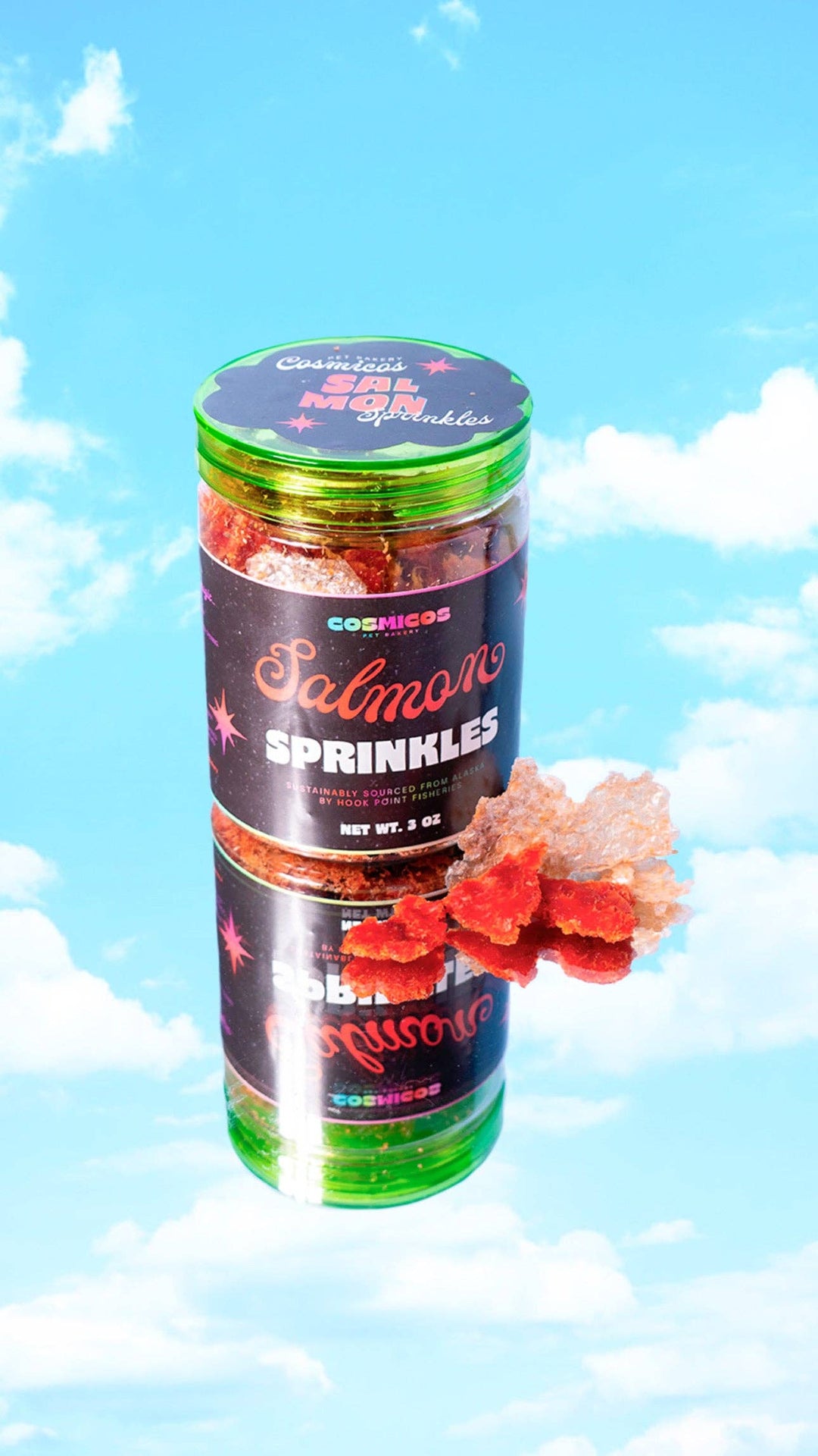 Cosmicos Pet Bakery - Salmon Sprinkles Food topper for Dogs and Cats