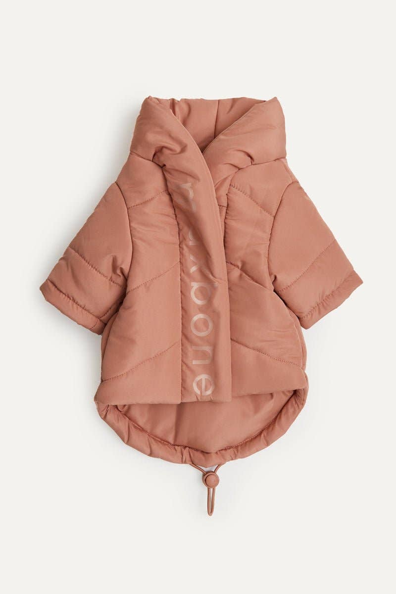 maxbone - Wrap Puffer Jacket : Berry / XL