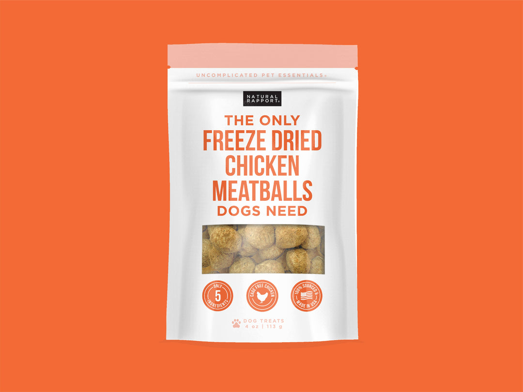 Natural Rapport - The Only Freeze Dried Chicken Meatballs Dogs Need: 4 oz