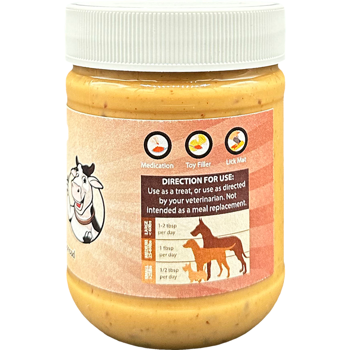 Poochie Butter - 12oz Chunky Beef Jerky Dog Peanut Butter Jar