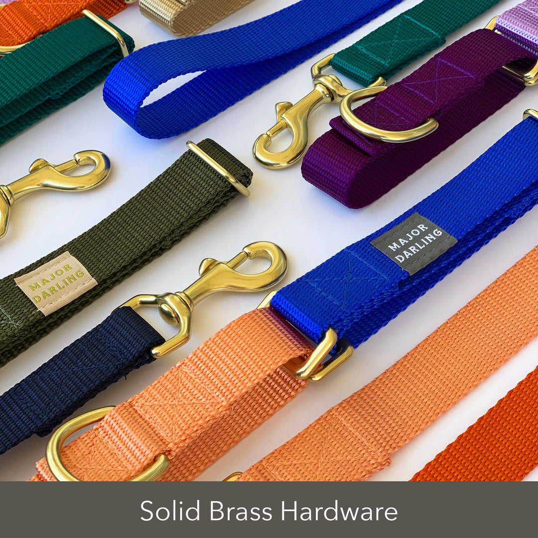 Major Darling - Leopard Print with Peach Martingale Collar: Small