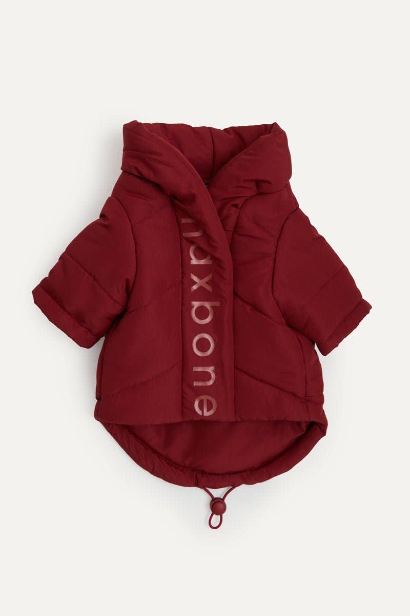 maxbone - Wrap Puffer Jacket : Berry / Large