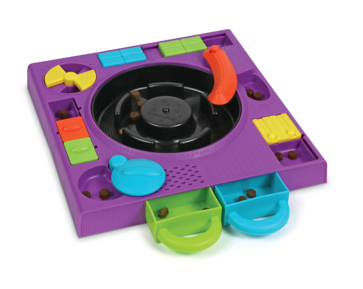 Hunger for Words and Brightkins - Brightkins™ DJ Turntable Puzzle Feeder
