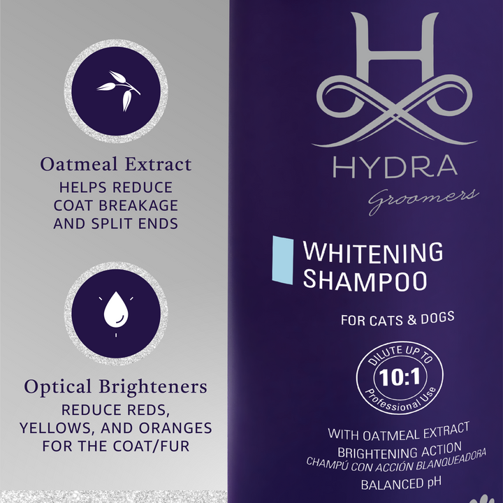 Hydra by Pet Society - Hydra Professional Whitening Shampoo: 33.8 oz/ 1L