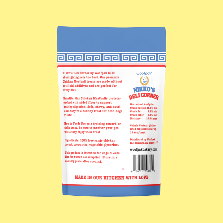 Woofpak Dog Bakery - Chicken Meatballs