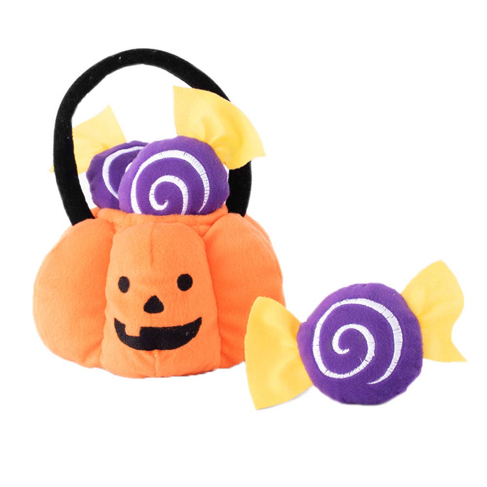 ZippyPaws Halloween Burrow Trick or Treat Basket