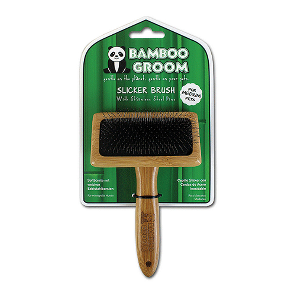 King Wholesale Pet Supplies - Alcott Bamboo Groom Slicker Brush m