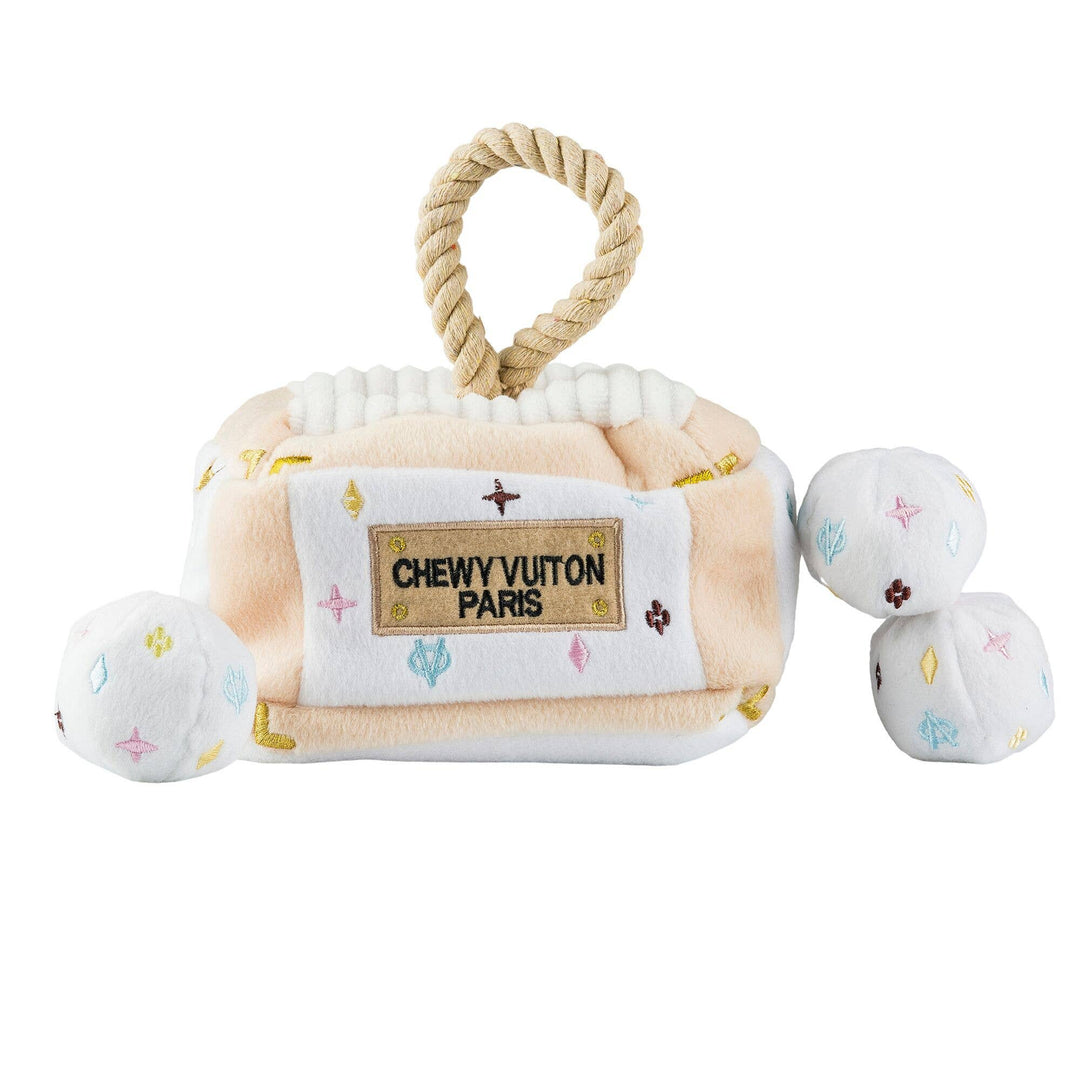 Haute Diggity Dog - White Chewy Vuiton Interactive Trunk