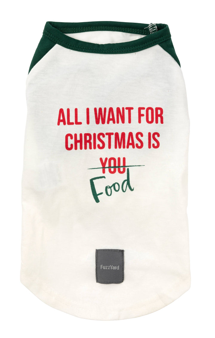 Pet Palette Distribution - Fuzzyard T-Shirt All I Want For Christmas Is Food: 1