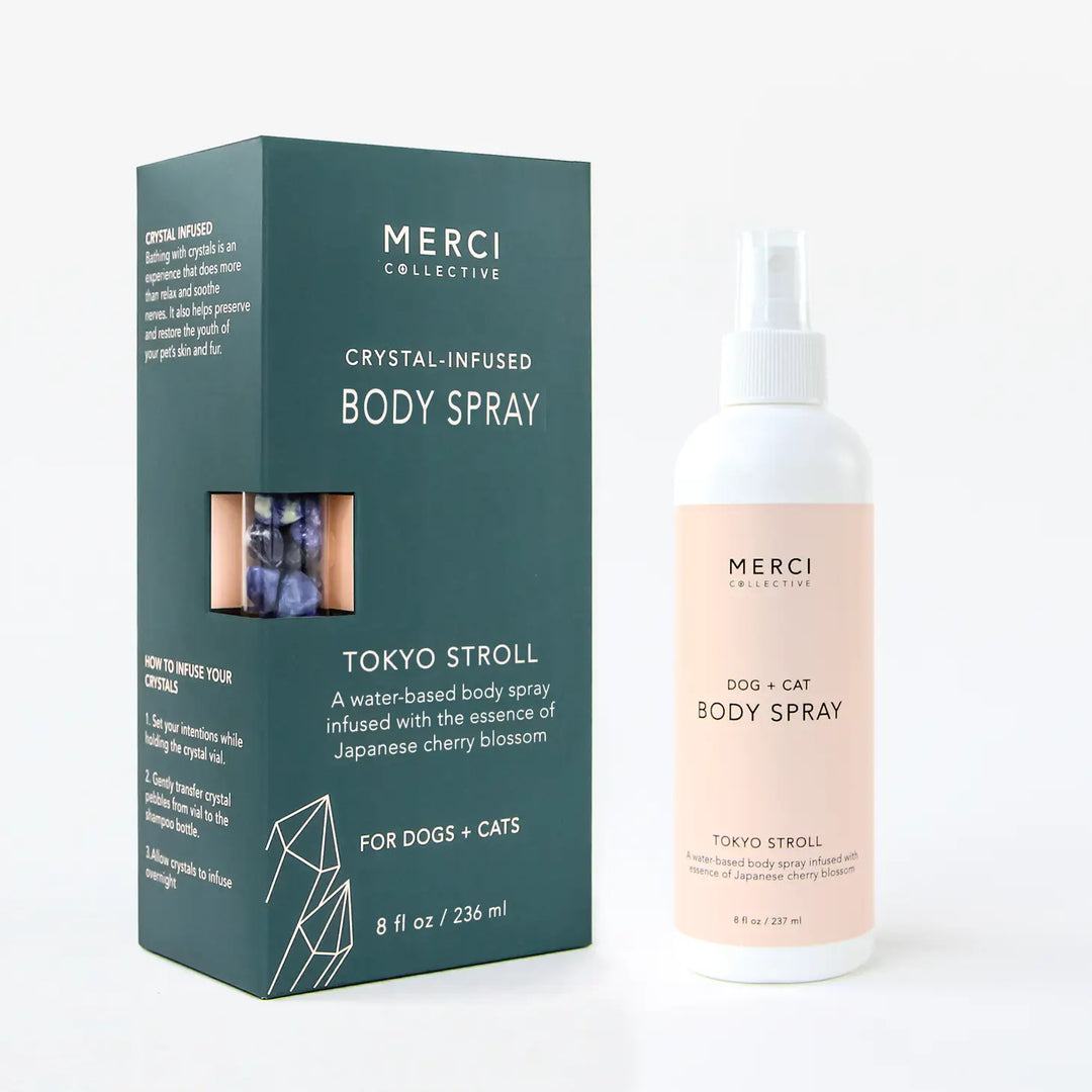 Merci Collective -Crystal Infused Luxury Body Spray Tokyo Stroll Scent